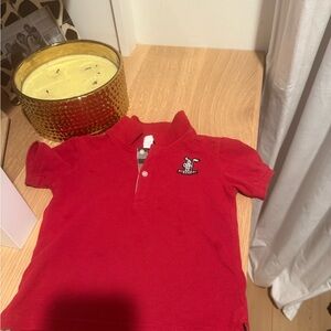 Burberry Red Polo Shirt Classic Design